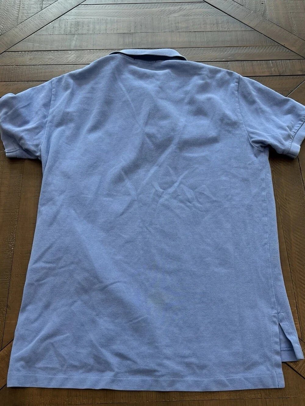 RALPH LAUREN POLO-Sz. M Classic Short Sleeve Shirt-Royal Blue-Cotton